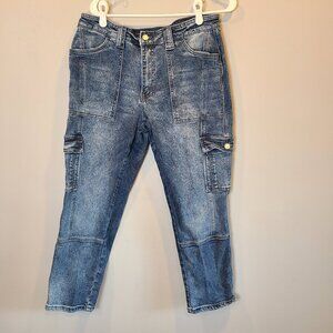 KanCan Avery Straight Leg Cargo Jeans Womens 13 30